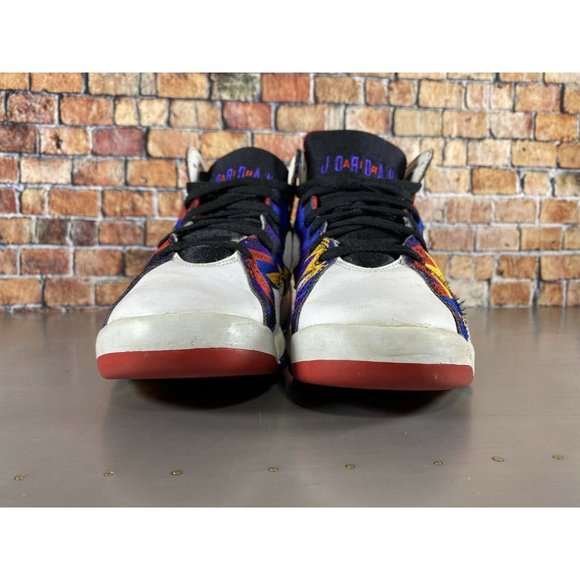 Nike Air Jordan Retro 7 Shoes Nothing But Net Ugly Sweater Size 5.5Y 304774-142 - Picture 2 of 10